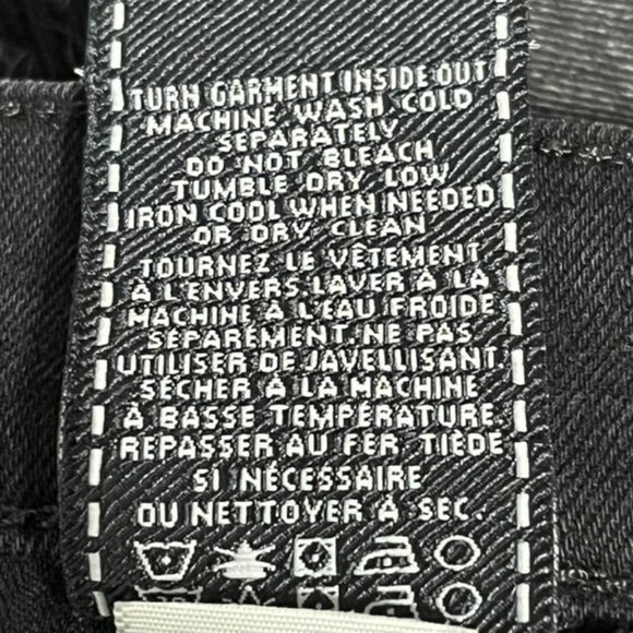 7 FOR ALL MANKIND Black Distressed Ankle Skinny Jeans Size 31 NWT - Picture 14 of 15